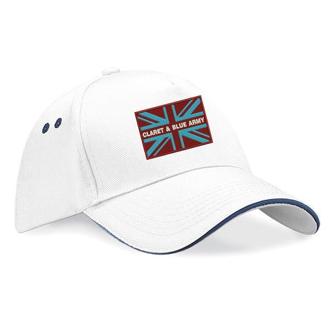 Claret & Blue Army Coloured Union Jack Cap