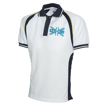 Blue Moon Rising Union Jack Sports Polo Shirt