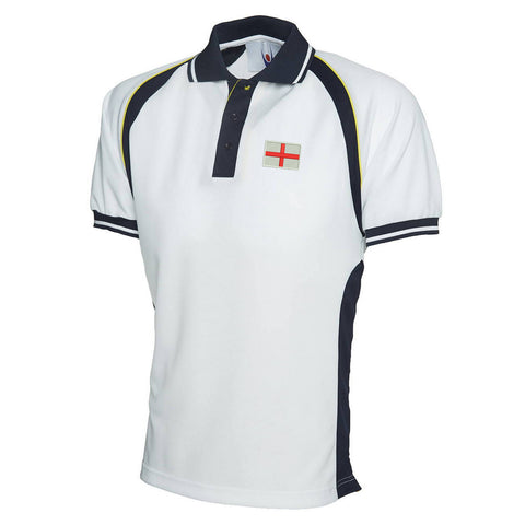 Flag of England Embroidered Sports Polo Shirt