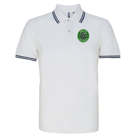 The Hoops Old School Ball Embroidered Tipped Polo Shirt