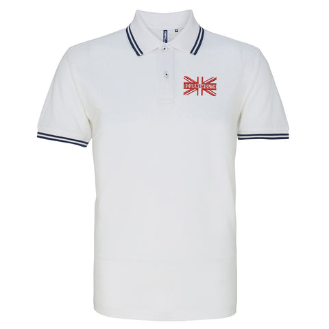 Bournemouth Union Jack Embroidered Tipped Polo Shirt