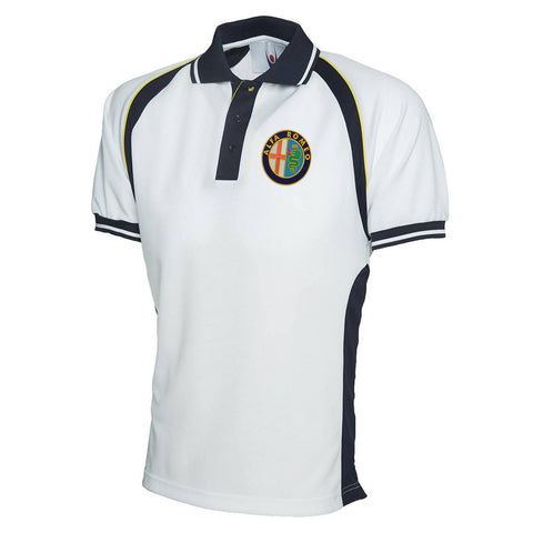 Alfa Romeo Logo Golden Polo Sports Shirt