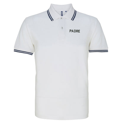 Padre Embroidered Tipped Polo Shirt