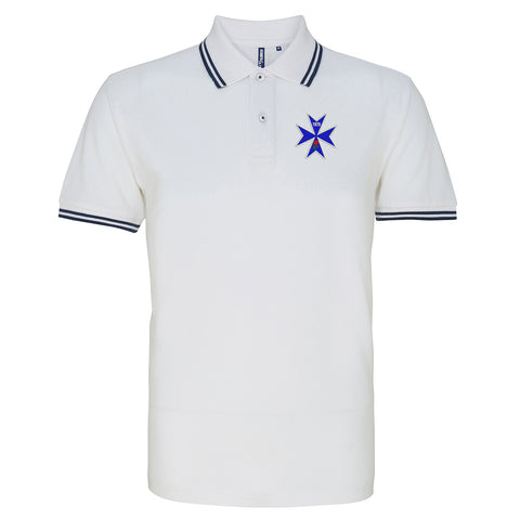 Retro Blackburn 1875 Tipped Polo Shirt