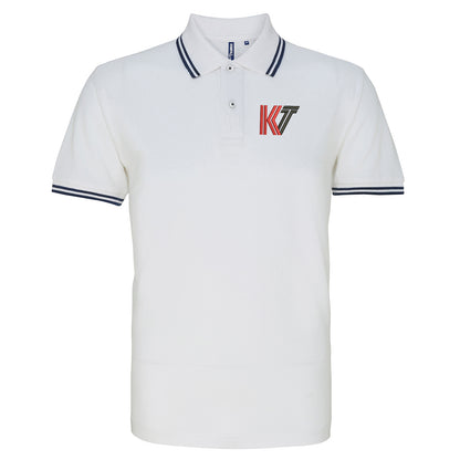 Retro Kettering Town Embroidered Tipped Polo Shirt