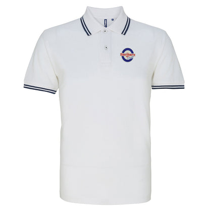 Northern Soul Roundel Embroidered Tipped Polo Shirt