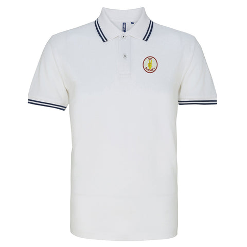 Retro Up Burnley 1972 Embroidered Tipped Polo Shirt