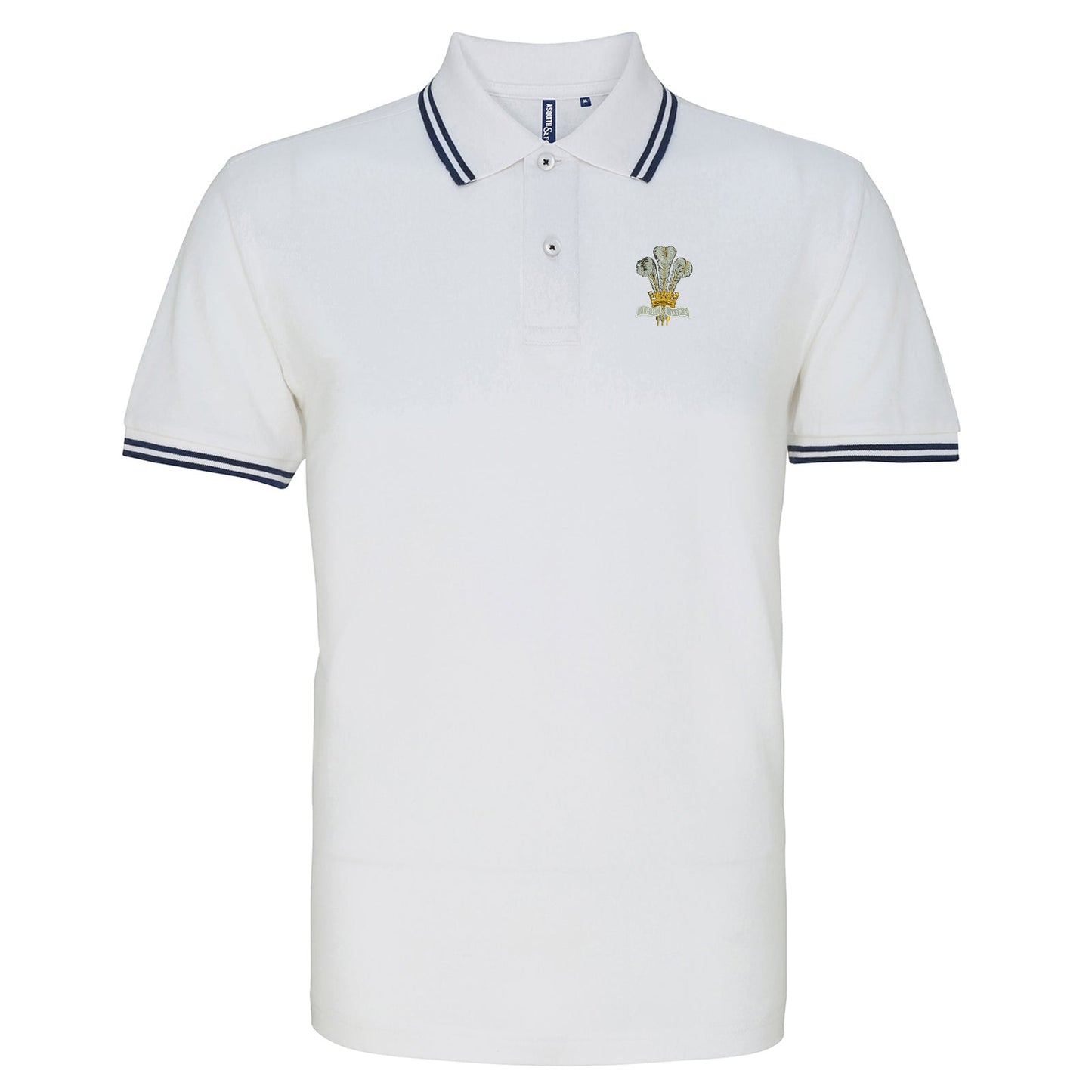 Royal Regiment of Wales Embroidered Tipped Polo Shirt