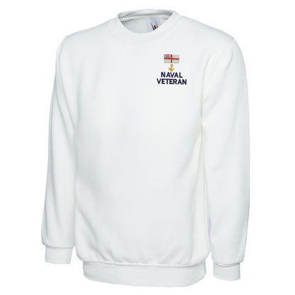 White Ensign Naval Anchor Veteran Sweatshirt