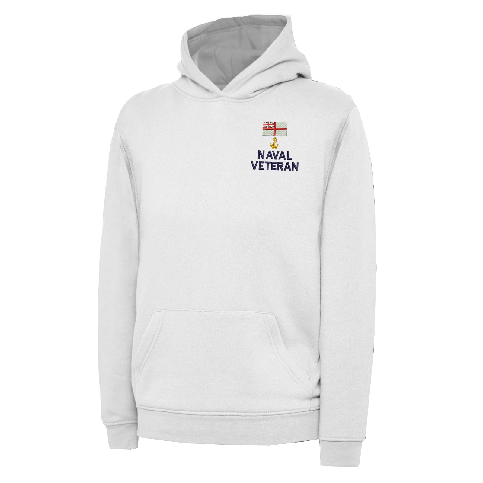 White Ensign Naval Anchor Veteran Children's Hoodie