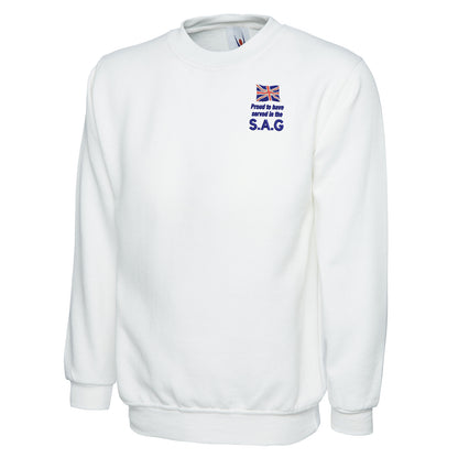 Proud to Have Served in The SAG Embroidered Classic Sweatshirt