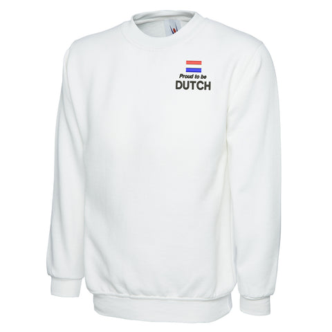 Proud to be Dutch Embroidered Classic Sweatshirt