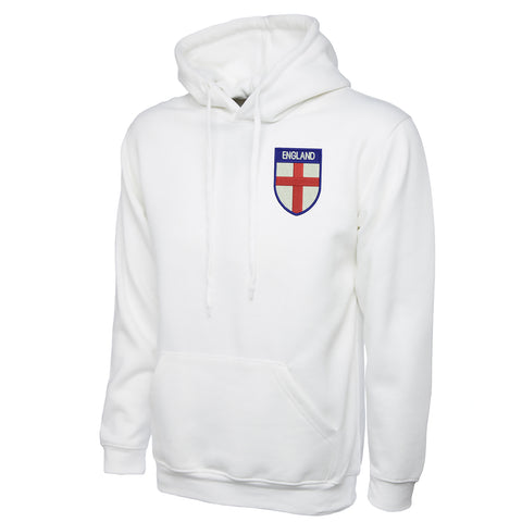 Flag of England Shield Embroidered Classic Hoodie