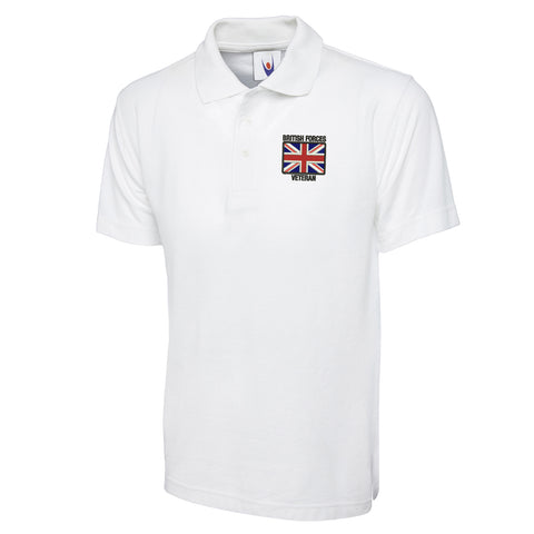 British Forces Veteran Embroidered Classic Polo Shirt