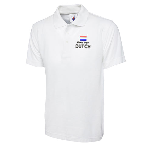 Proud to be Dutch Embroidered Classic Polo Shirt