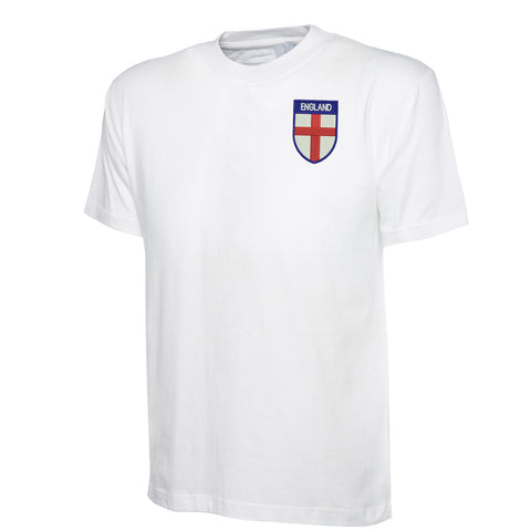 Flag of England Shield Embroidered Classic T-Shirt