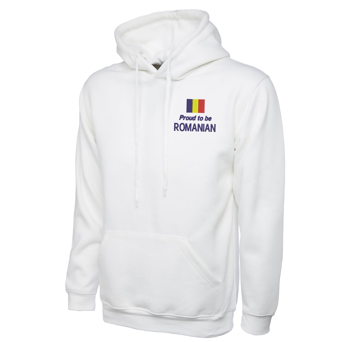 Proud to be Romanian Embroidered Classic Hoodie