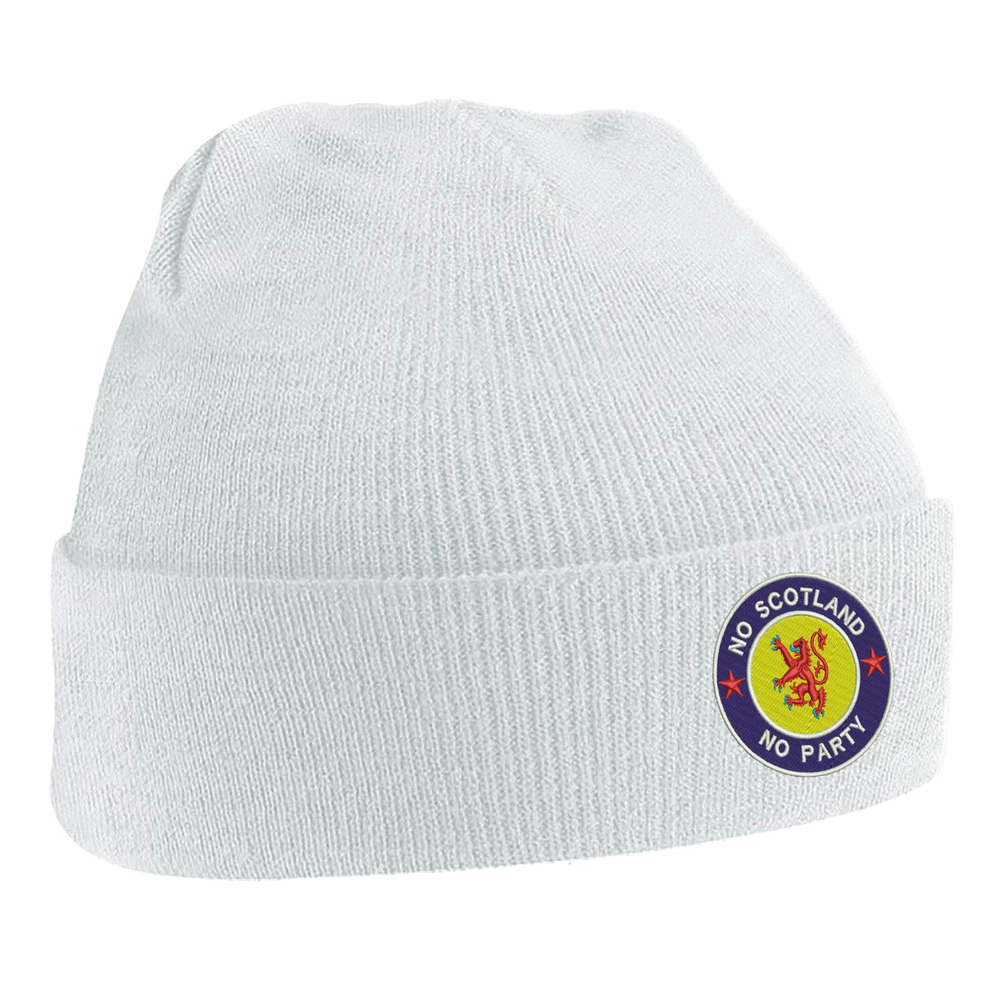 No Scotland No Party Embroidered Beanie Hat