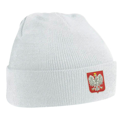 Retro Poland Embroidered Beanie Hat