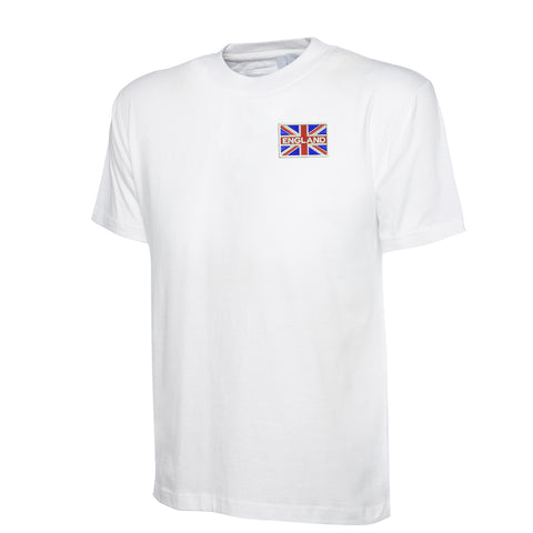 England Coloured Union Jack Embroidered Children's T-Shirt