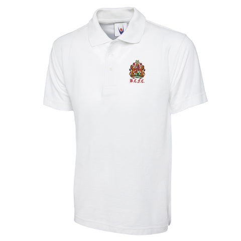 Retro Bristol City 1950s Embroidered Classic Polo Shirt