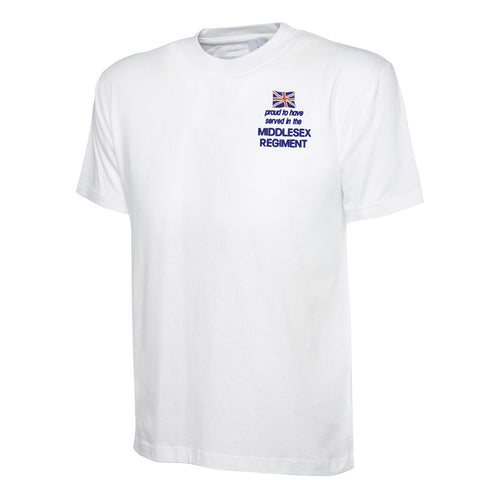 Proud to Have Served in The Middlesex Regiment Embroidered Classic T-Shirt