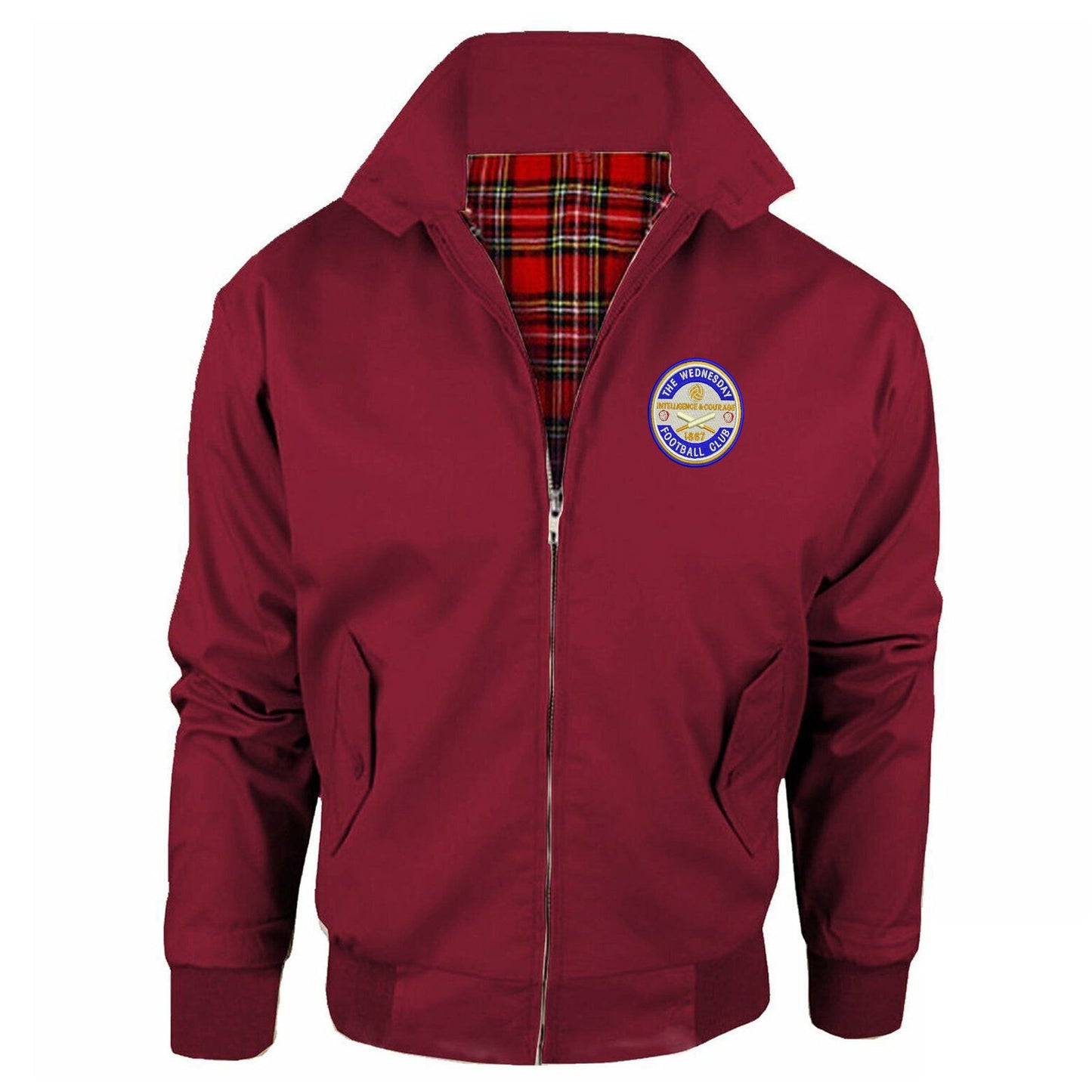 Retro The Wednesday Embroidered Classic Harrington Jacket