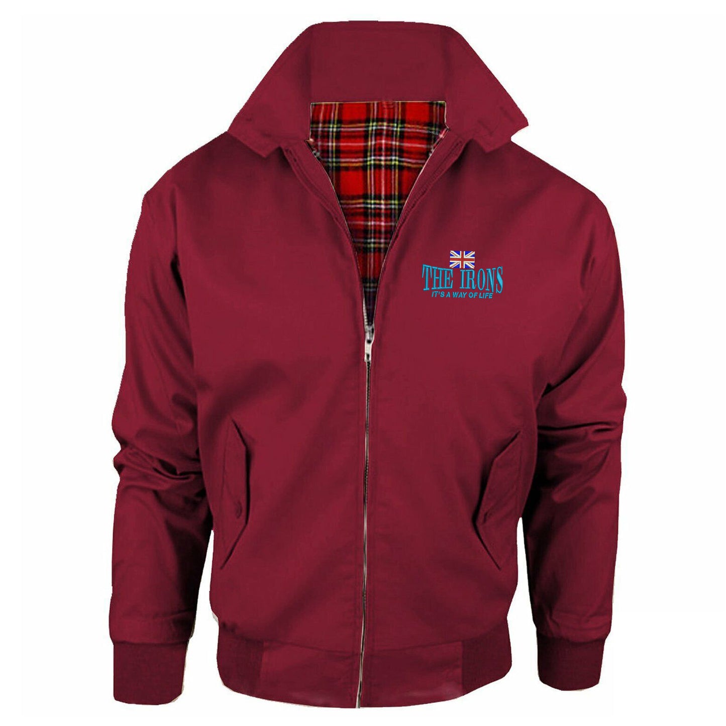 The Irons It's Way of Life Union Jack Embroidered Classic Harrington Jacket