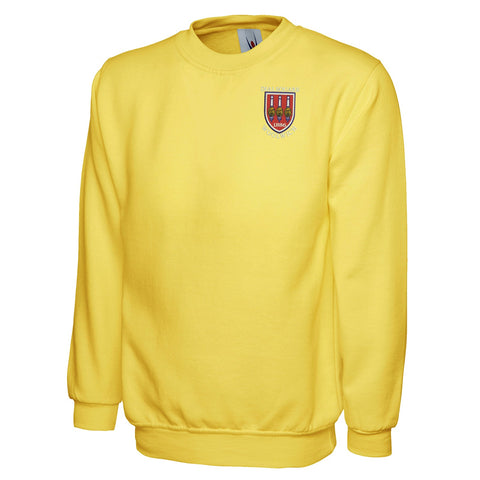 Retro Dial Square Embroidered Classic Sweatshirt