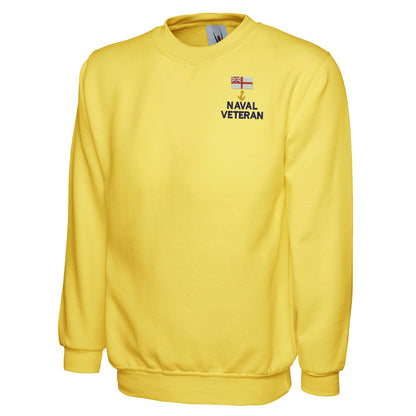 White Ensign Naval Anchor Veteran Sweatshirt