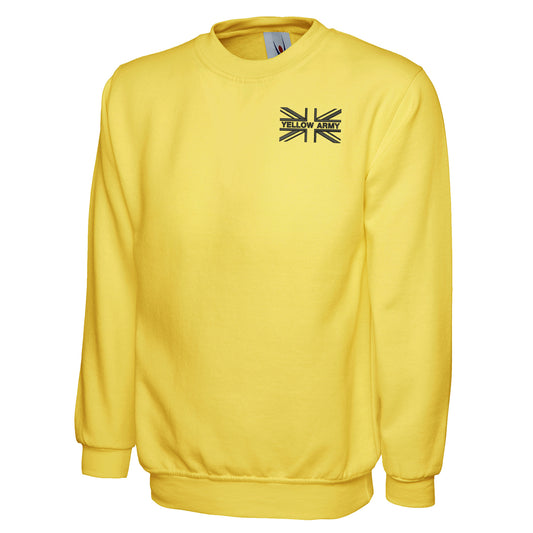 Yellow Army Union Jack Sweatshirt
