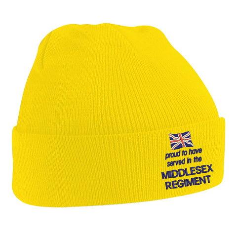 Proud to Have Served in The Middlesex Regiment Beanie Hat