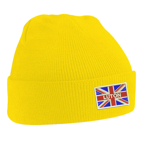 Luton Coloured Union Jack Beanie Hat