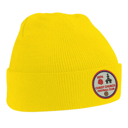 Retro Christ Church FC Embroidered Beanie Hat