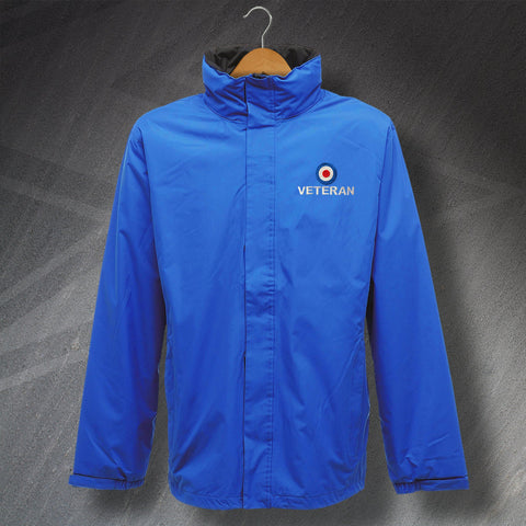 RAF Jacket Embroidered Waterproof Roundel Veteran