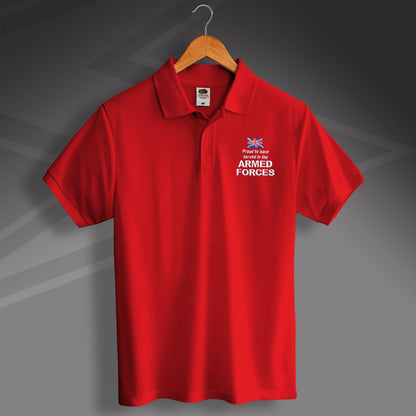 Armed Forces Embroidered Polo Shirt