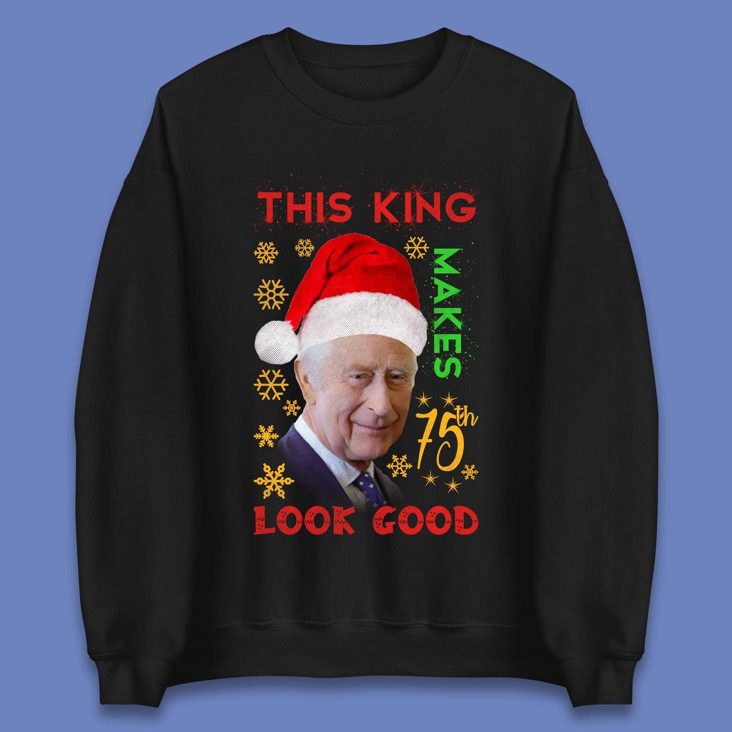 King Charles Christmas Jumper