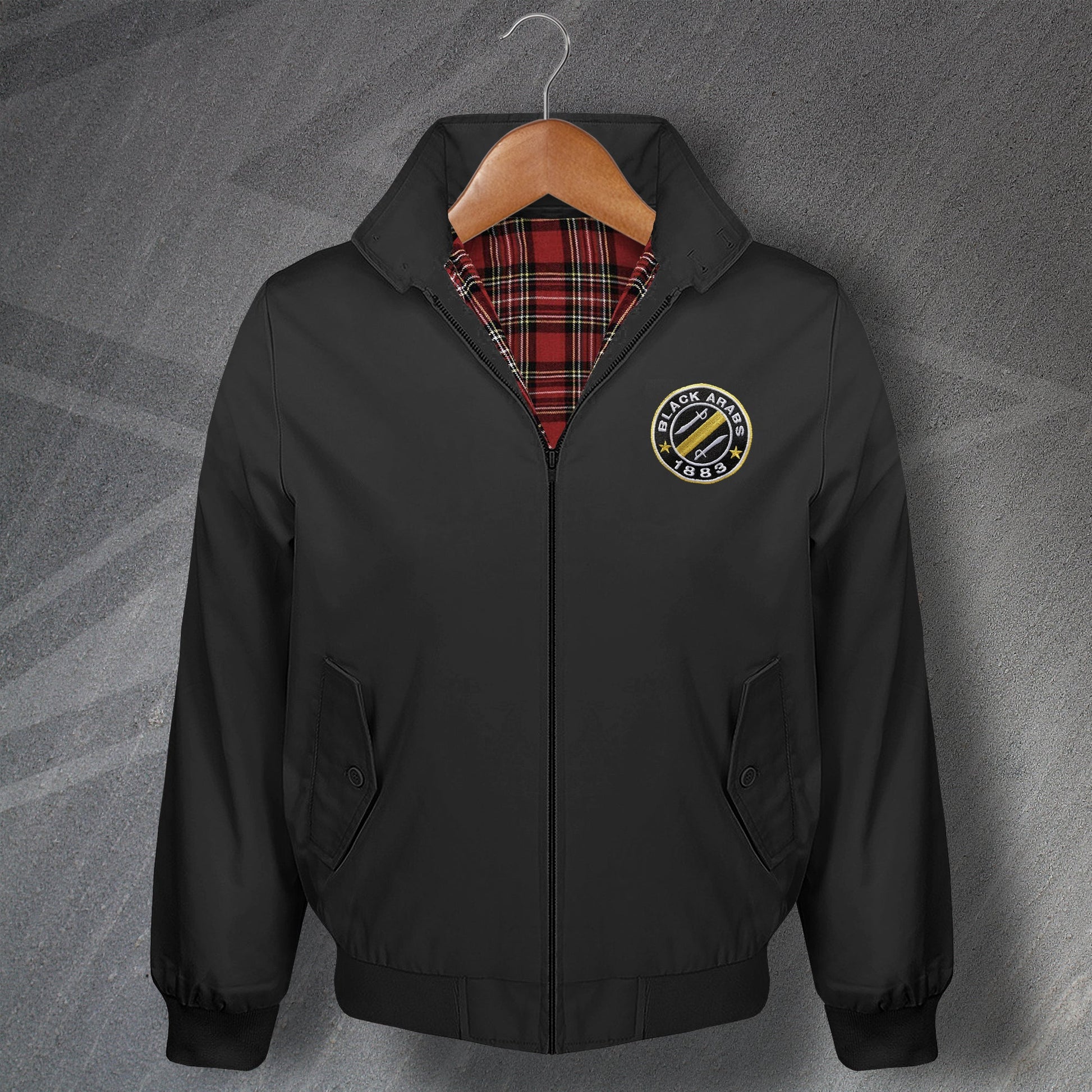 Black Arabs Football Harrington Jacket