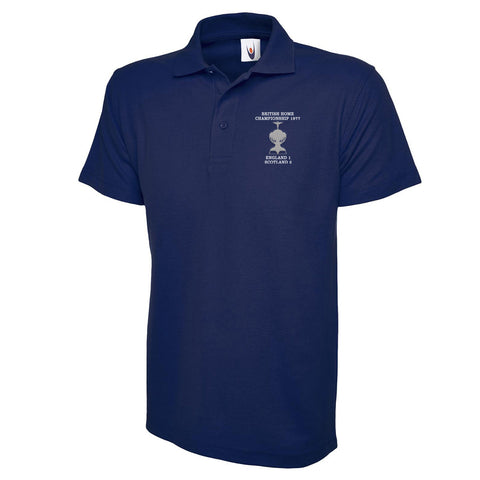 Retro Scotland British Home Championship 1977 Embroidered Polo Shirt