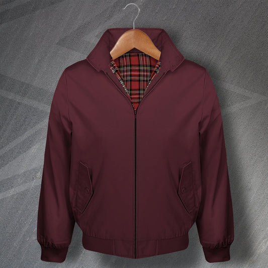 Burgundy Harrington Jacket