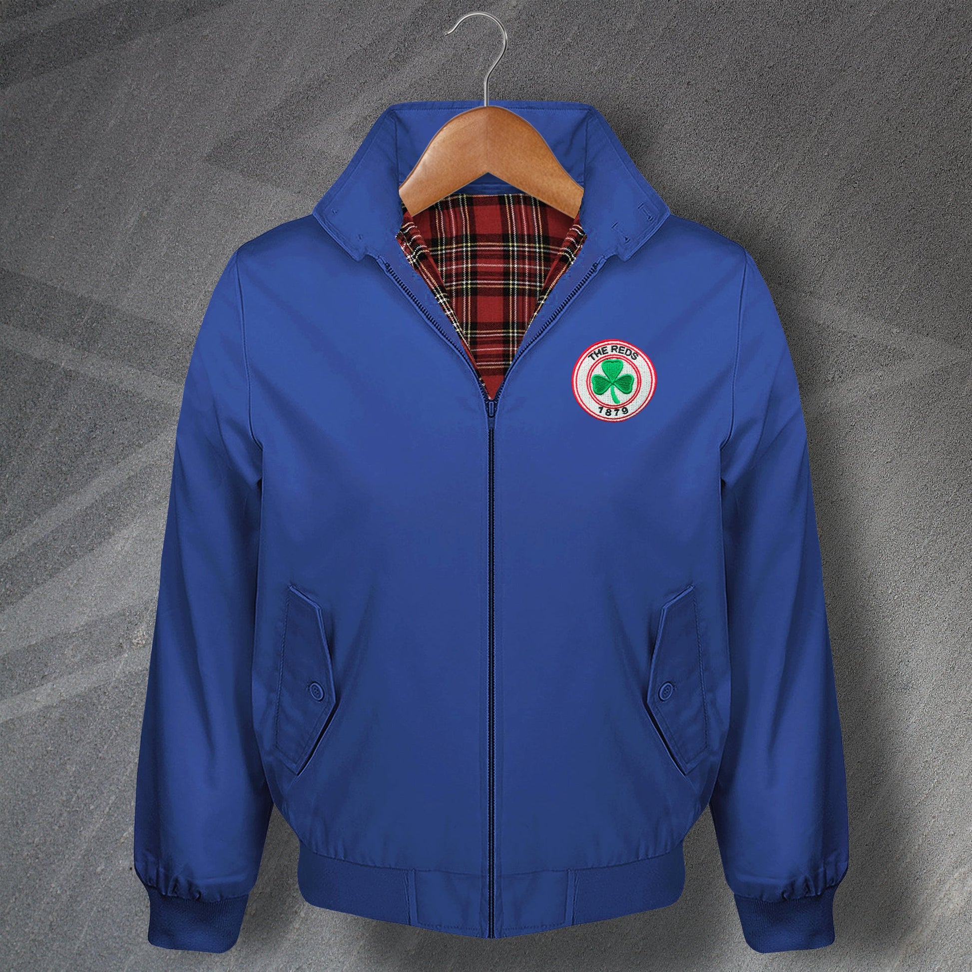 Retro Cliftonville Football Harrington Jacket