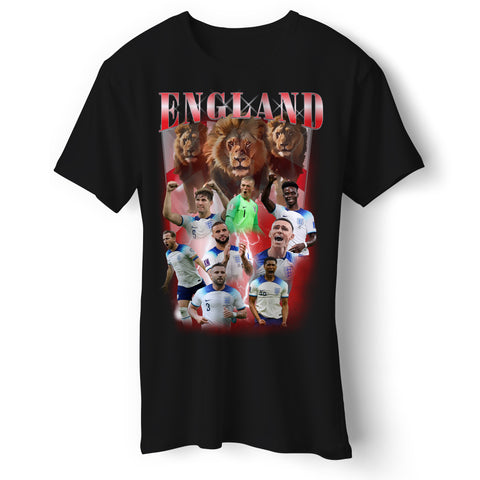 England Bootleg Football T-Shirt