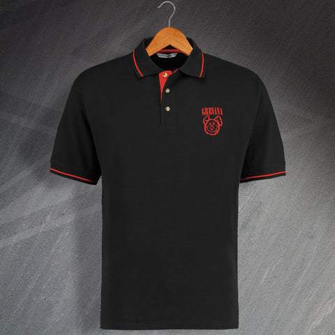 Grrvana Embroidered Contrast Polo Shirt