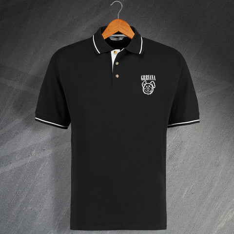 Grrvana Embroidered Contrast Polo Shirt