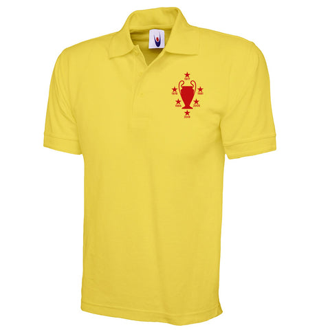 Liverpool 6 Time European Cup Champions Polo Shirt