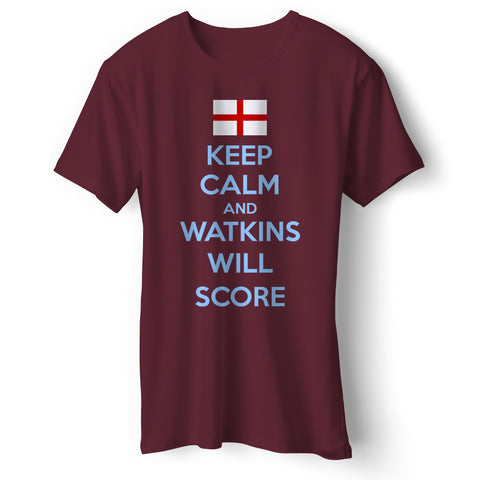 Keep Calm and Watkins Will Score Unisex T-Shirt