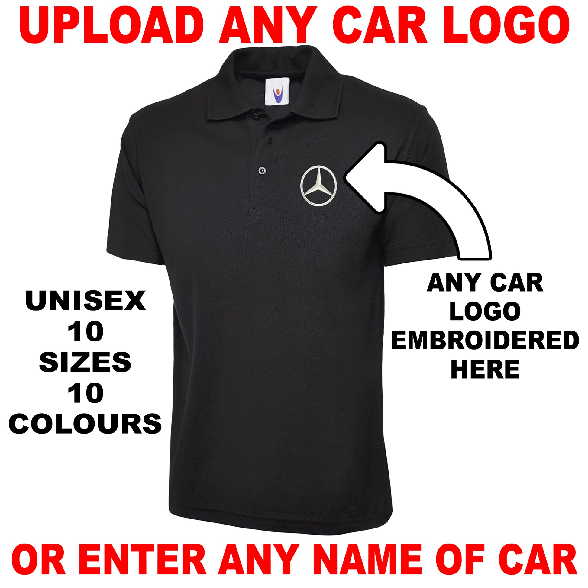 Personalised Car Polo Shirts UK