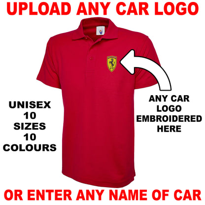 Personalised Car Polo Shirts UK