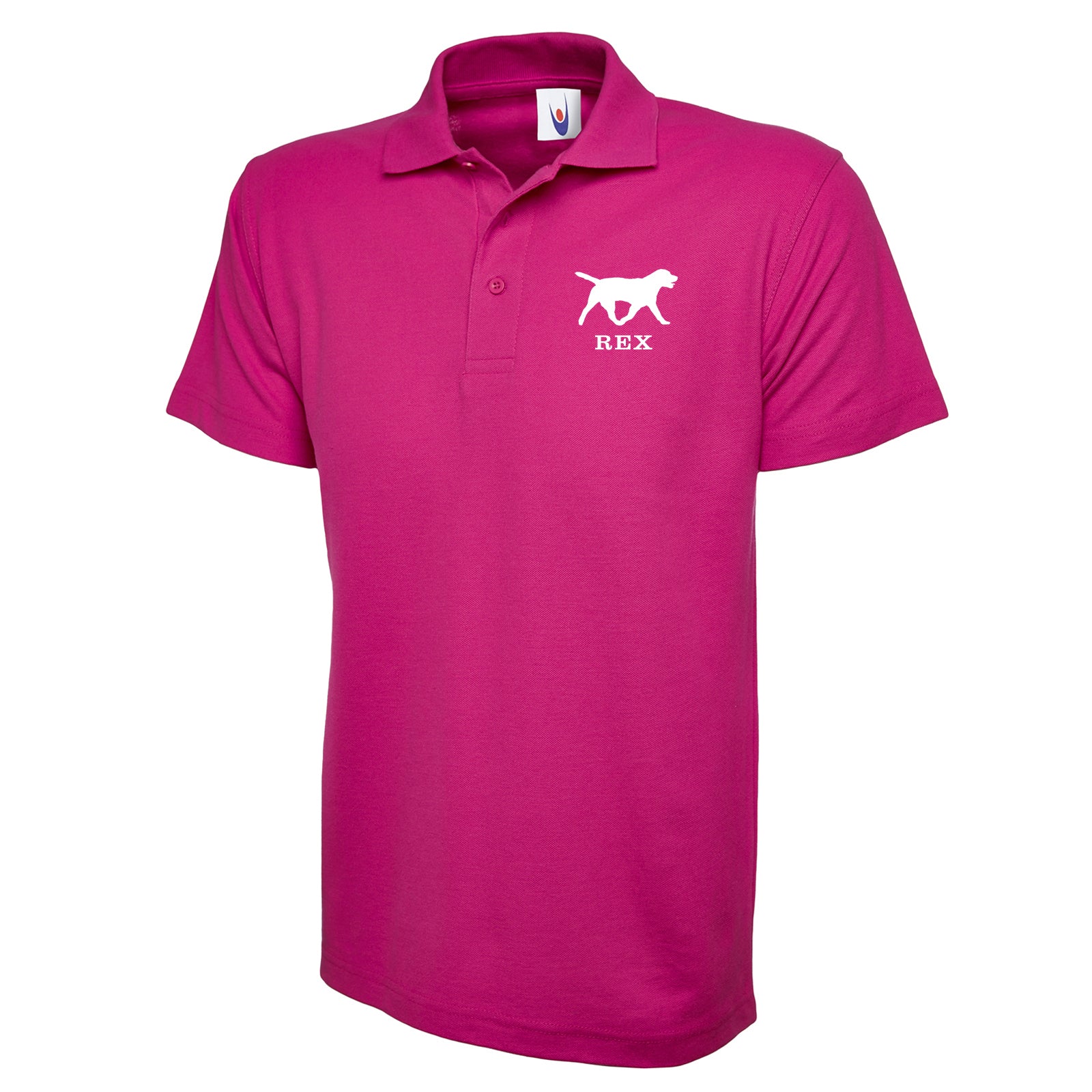 Personalised Classic Polo Shirt Embroidered with any Dog Breed & Name