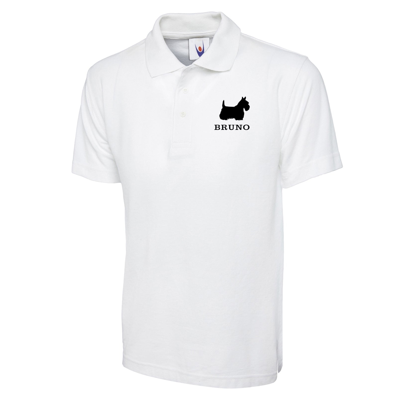 Personalised Classic Polo Shirt Embroidered with any Dog Breed & Name